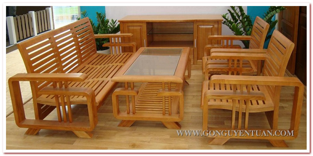 Bộ bàn ghế gỗ sồi nga